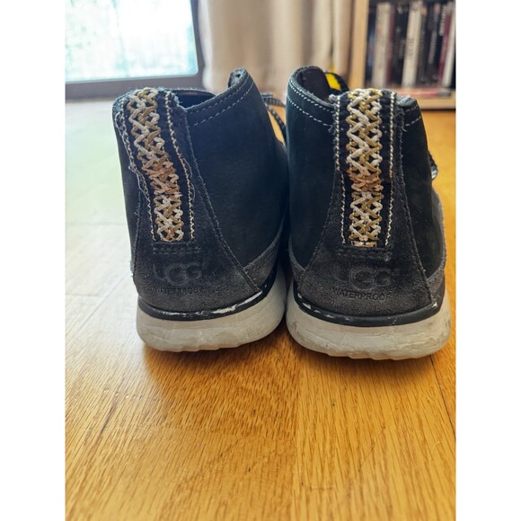 UGG Mens Freamon Chukka Sz 10.5 Waterproof Suede Boots Black Gray - Picture 2 of 15